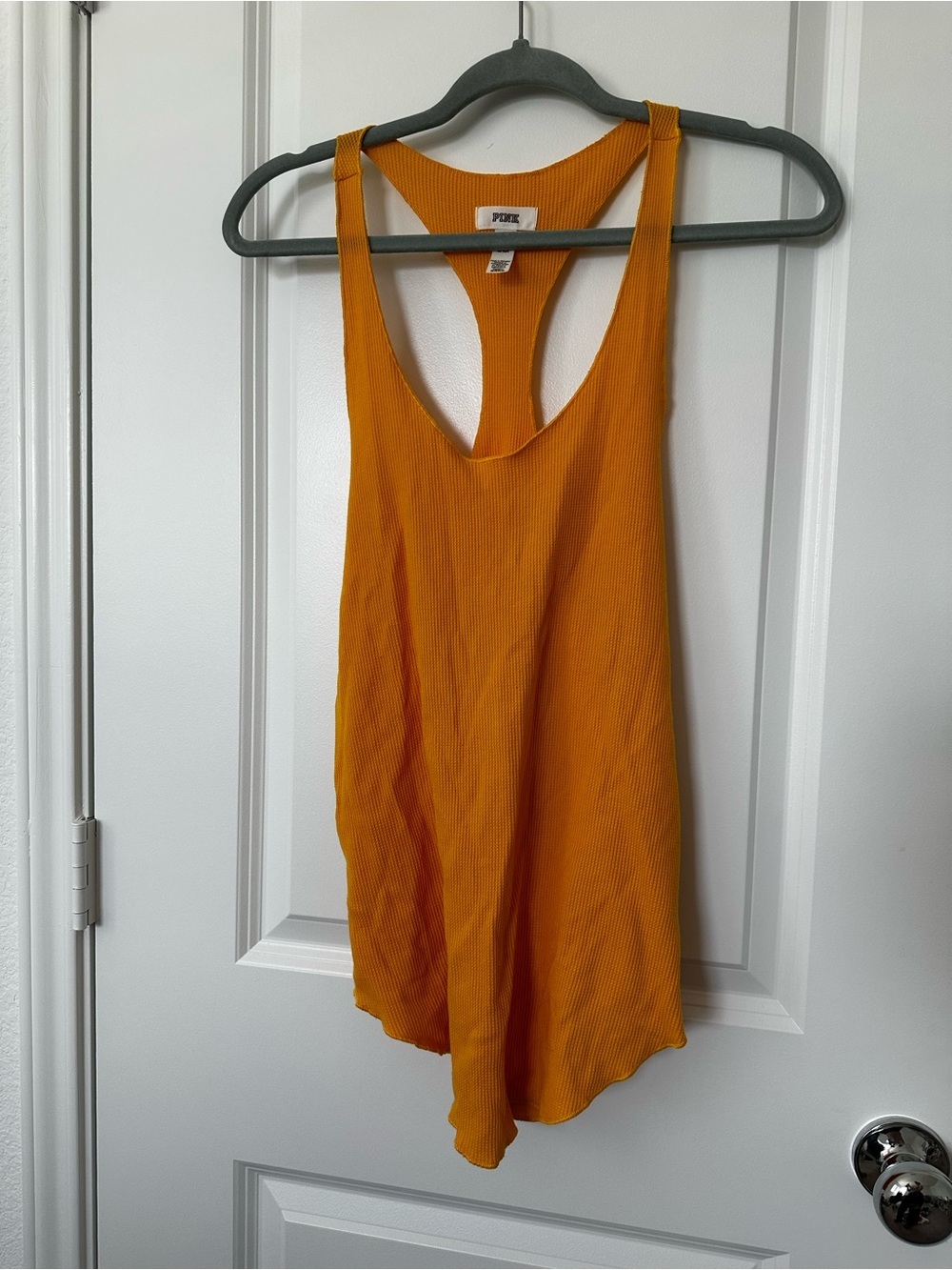 PINK Victoria's Secret Waffle Racerback Tank